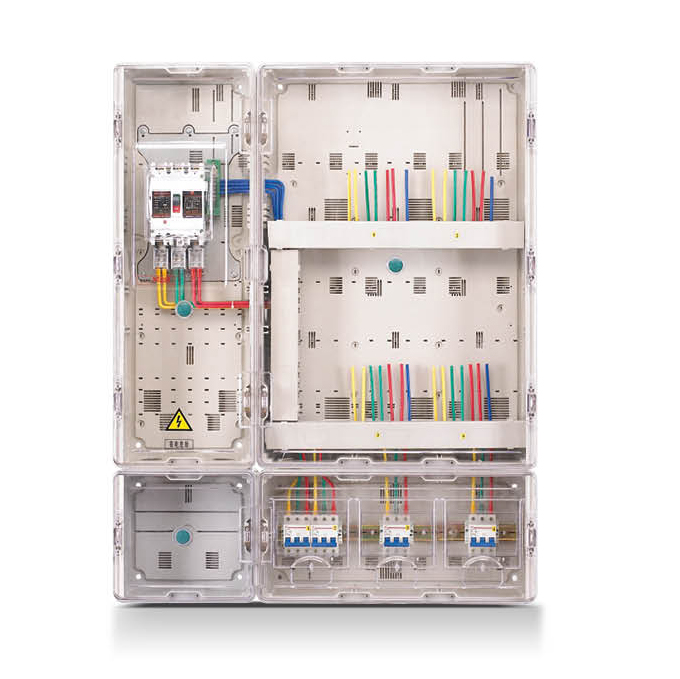 VOK-D-S401 Three phase four meter position meter box